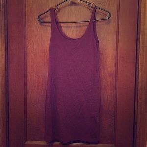 Burgundy mini dress
